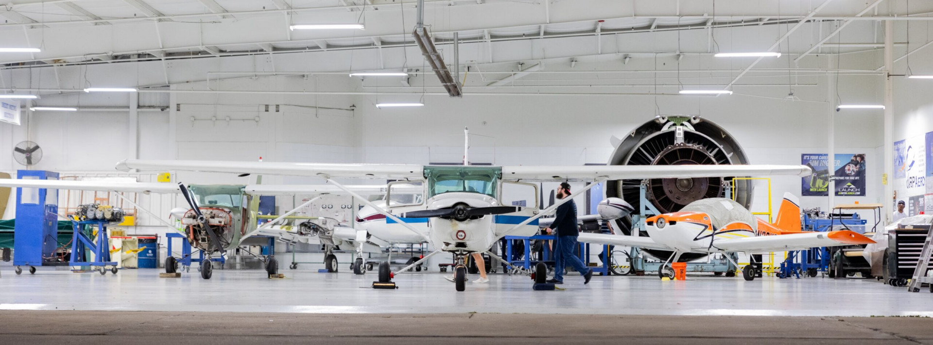 AIM Dallas Metro Campus hangar